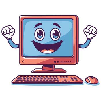computer-monitor-with-happy-face-illustration-vector